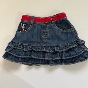 Gymboree puppy tiered Ruffle Skirt from the poppy love line